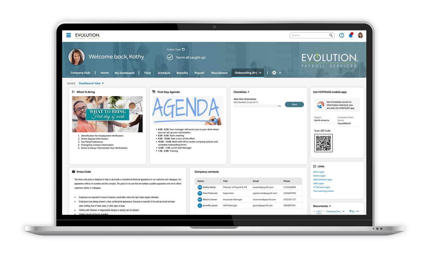 Employee Onboarding Software Device Screenshot